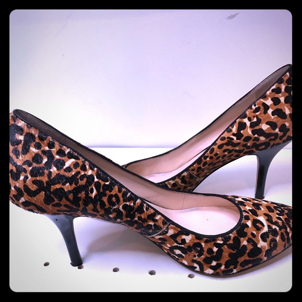 INC Genuine calf hair cheetah/leopard print pumps